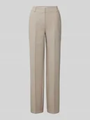 Spodnie damskie - Spodnie materiałowe z prostą nogawką w kant model ‘RITA’ - miniaturka - grafika 1