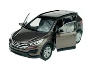 Samochody i pojazdy dla dzieci - WELLY HYUNDAI SANTAFE BRĄZOWY 1:34 SAMOCHÓD NOWY METALOWY MODEL - miniaturka - grafika 1