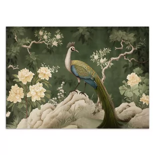 Fototapeta, Orientalny paw zielony (Rozmiar 250x175) - Fototapety - miniaturka - grafika 3