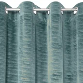 Zasłony - Zasłona EUROFIRANY ALUVIA, turkusowa, 140x250 cm - miniaturka - grafika 1