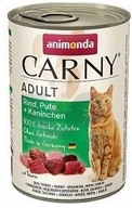 Mokra karma dla kotów - Animonda Cat Carny Dorosłe indyk i królik 12 x 400g - miniaturka - grafika 1