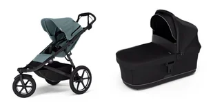 Wózek sportowy Thule Urban Glide 3 Mid blue + Bassinet Black - Wózki dziecięce - miniaturka - grafika 1