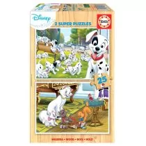 Educa Borras Borras - 2X25 Disney Animals Dalmatyńczy+Aristocats Puzzle (18082) 18082 - Puzzle Educa Borras Borras - 2X25 Disney Animals Dalmatyńczy+Aristocats Puzzle (18082) 18082 - Puzzle - miniaturka - grafika 1