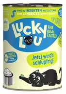 Mokra karma dla kotów - Lucky Lou Lifestage Adult Wołowina i owady puszka 400g - miniaturka - grafika 1
