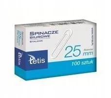Tetis Spinacz 25mm 100 sztuk - Spinacze i klipsy do papieru - miniaturka - grafika 2