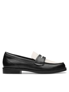 Clarks Mokasyny Straven Edge 26181270 Czarny - Mokasyny damskie - miniaturka - grafika 1