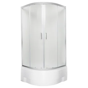 Kerra Malibu GL 80 Zakrzywiona kabina prysznicowa z głębokim brodzikiem i zakrzywionym tyłem - Kabiny prysznicowe - miniaturka - grafika 1