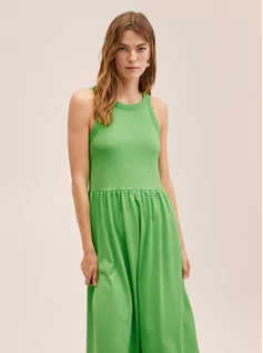 Sukienki - Mango Sukienka codzienna Sando 27037878 Zielony Regular Fit - grafika 1