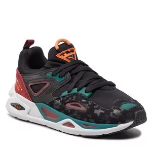 Buty dla chłopców - Sneakersy Puma - TRC Blaze Minecraft Jr 386125 01 Puma Black/Teal Green - grafika 1