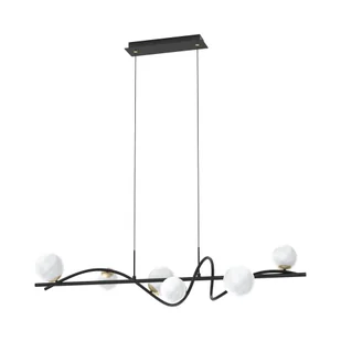 Szeroka lampa wisząca nad stół w jadalni MD3145-6-EBGN z serii NISYRO  - Lampy sufitowe - miniaturka - grafika 1