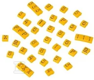 Kostki, złączki, wtyczki - Oznacznik do adresowania przewodów MZ-0 bez nadruku opakowanie = 250 sztuk - miniaturka - grafika 1