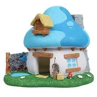 Dekoracje do akwarium - Aqua Della Ozdoba Smerfy Dom Rybaka 13,4x9,8x11 - miniaturka - grafika 1