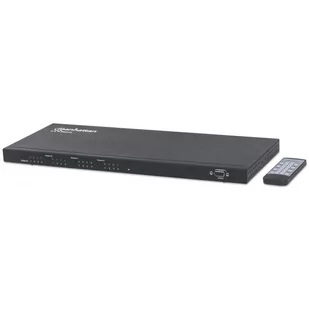 Manhattan Przełącznik splitter Matrix AV HDMI 4x4 1080p 3D z pilotem IR 207904 - Akcesoria do monitorów - miniaturka - grafika 1