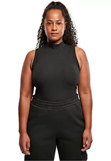 Body - Urban Classics Damskie body bez rękawów, bez rękawów, krój typu turtleneck Shapewear całe ciało, czarny, M - grafika 1