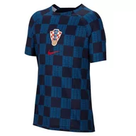 Koszulki i topy damskie - Nike Unisex Kids Short Sleeve Top Cro Y Nk Df Acdpr Ss Top Pm K, Blackened Blue/University Czerwony, DM9619-498, M - miniaturka - grafika 1