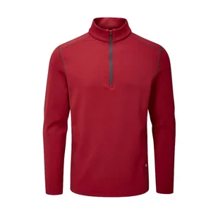 Męska bluza golfowa Ping Edwin Midlayer firebrick - Golf - miniaturka - grafika 1