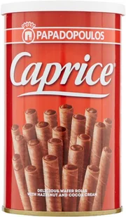 Rurki nadziane kremem Caprice Cioccolato 115g - Papadopoulos - Słodkie kremy i masła - miniaturka - grafika 1