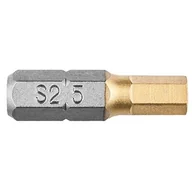 Klucze i nasadki - Graphite Końcówka wkrętakowa HEX5 25mm 1/4&quot; 2szt. - 57H969 - miniaturka - grafika 1
