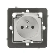 Gniazdka elektryczne - Polmark Gniazdko hermetyczne Tarnów Rosa z uziemieniem białe IP44 - miniaturka - grafika 1