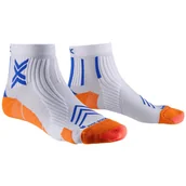 Skarpetki sportowe męskie - XSOCKS skarpety biegowe RUN EXPERT ANKLE white/orange/twyce blue - miniaturka - grafika 1