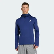 Bluzy sportowe damskie - Bluza z kapturem Own The Run Winterized Hooded Half-Zip - miniaturka - grafika 1