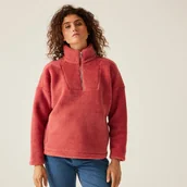 Bluzy sportowe damskie - Regatta Damski polar z suwakiem Zeeke Jasnoczerwony, Rozmiar: 44 - miniaturka - grafika 1