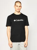 Koszulki męskie - Columbia T-Shirt CSC Basic Logo EM2180 Czarny Regular Fit - miniaturka - grafika 1