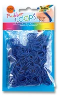 Przybory szkolne - Gumki RUBBER LOOPS 500 szt granatowe - miniaturka - grafika 1