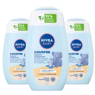 Kosmetyki kąpielowe dla dzieci - ﻿NIVEA BABY Szampon łagodny do włosów dla dzieci niemowląt 3 x 200 ml - miniaturka - grafika 1