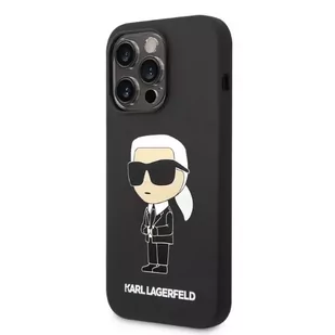 Karl Lagerfeld Etui KLHMP14XSNIKBCK do iPhone 14 Pro Max 6,7" hardcase Silicone Ikonik Magsafe czarny/black - Etui i futerały do telefonów - miniaturka - grafika 3