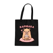 Torby i wózki na zakupy - Kapibara - bubble tea - torba na prezent - miniaturka - grafika 1