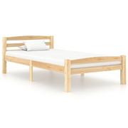 Łóżka - vidaXL Lumarko Rama łóżka z litego drewna sosnowego, 100 x 200 cm 322062 - miniaturka - grafika 1