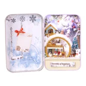 Dekoratorstwo - Miniaturowy Domek - Zimowa Zabawa - miniaturka - grafika 1