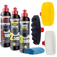 Kosmetyki samochodowe - MENZERNA 1100 2500 3500 ZESTAW PAST POLERSKICH PAD + Fibra - miniaturka - grafika 1