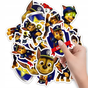 NAKLEJKI NA ZESZYT NALEPKA Z POSTACIAMI PSI PATROL CHASE WZORY 10SZT - Szkolne artykuły papiernicze - miniaturka - grafika 1