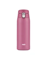 Akcesoria i części AGD - Emsa TRAVEL MUG light thermal mug 0.4 liters pink, flip lid - miniaturka - grafika 1