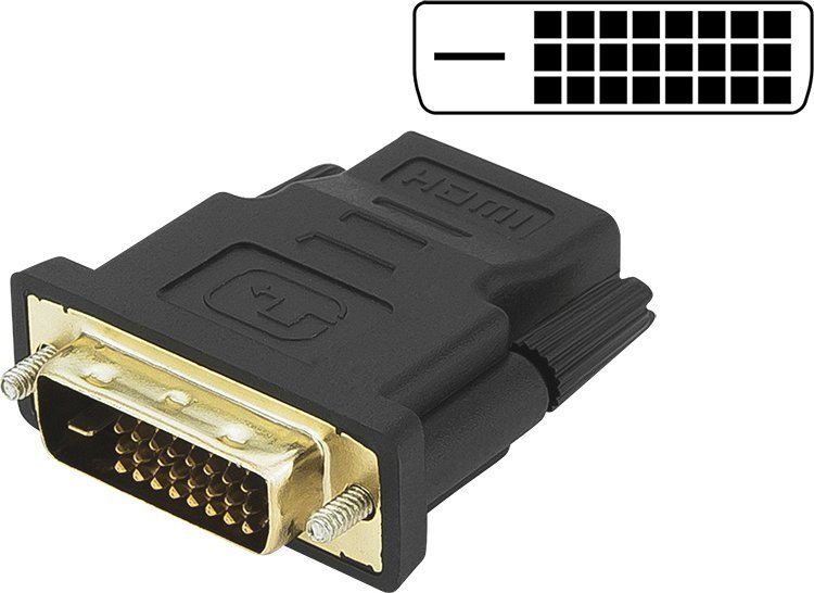 Blow Adapter AV 92-130# Przejście dvi wtyk - hdmi gniazdo