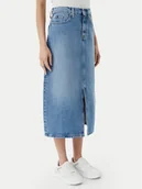 Spódnice - Tommy Hilfiger Spódnica jeansowa WW0WW45501 Niebieski Regular Fit - miniaturka - grafika 1