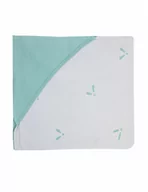 Koce i narzuty dla dzieci - Piapimo kocyk z kapturkiem Pszczólki Handyblanky szaro-zielony - miniaturka - grafika 1