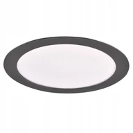 Lampy sufitowe - Oprawa podtynkowa Led Rigel R220 okrągła 14W czarna 1800lm z zasilaczem - miniaturka - grafika 1