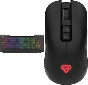 Genesis Lith 400 RGB X-Scissors NKG-1419 + Mysz Zircon 330  M-9121103 - Zestawy myszka + klawiatura - miniaturka - grafika 1