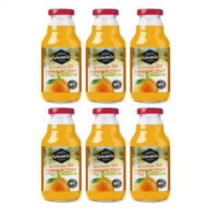 Sady Wincenta Sok 100% pomarańczowy naturalnie mętny tłoczony NFC Zestaw 6 x 330 ml - Soki i napoje niegazowane - miniaturka - grafika 1