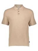 Koszulki męskie - Jack & Jones Koszulka polo "Cooper" w kolorze beżowym - miniaturka - grafika 1