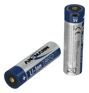Ansmann 1307-0002 bateria do użytku domowego Bateria do ponownego naładowania 18650 Litowo-jonowa (Li-Ion) - Ładowarki i akumulatory - miniaturka - grafika 1