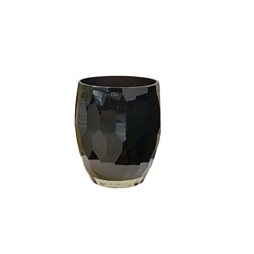 Onno JEWEL świeca zapachowa, szkło, czarna, 14,5 cm