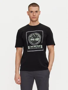 Timberland T-Shirt TB0A6DHD Czarny Regular Fit - Koszulki męskie - miniaturka - grafika 1