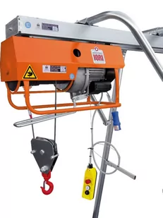 FANMART Wciągarka budowlana elektryczna z bramownicą (udźwig: 950 kg, długość liny: 2 x 25m, moc: 2,2 kW) 47681805 - Wciągarki - miniaturka - grafika 1