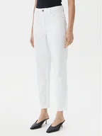 Spodnie damskie - Fracomina Jeansy FP25SVD005W77001 Biały Carrot Fit - miniaturka - grafika 1
