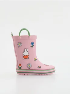 Reserved - Kalosze Miffy - brudny róż - Buciki dla niemowląt - miniaturka - grafika 1