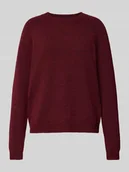 Swetry damskie - Sweter z dzianiny o kroju regular fit z raglanowymi rękawami model ‘JULIANA’ - miniaturka - grafika 1